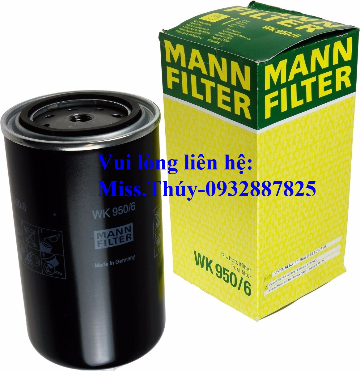 Lọc dầu Mann WK950/6